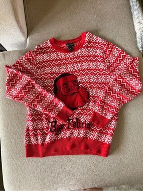 Alex Stevens XL Red “Bye Felicia” Santa Ugly Christmas Sweater